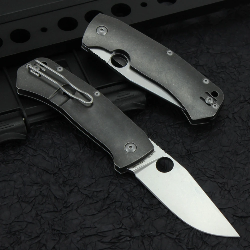 Hunting Pocket Folding Knife Titanium Handle XHP SPY C186TI Steel Blade Tactical Survival Knife Outdoor Camping EDC Multi Tools
Hunting Pocket Folding Knife Titanium Handle XHP SPY C186TI Steel Blade Tactical Survival Knife Outdoor Camping EDC Multi Tools