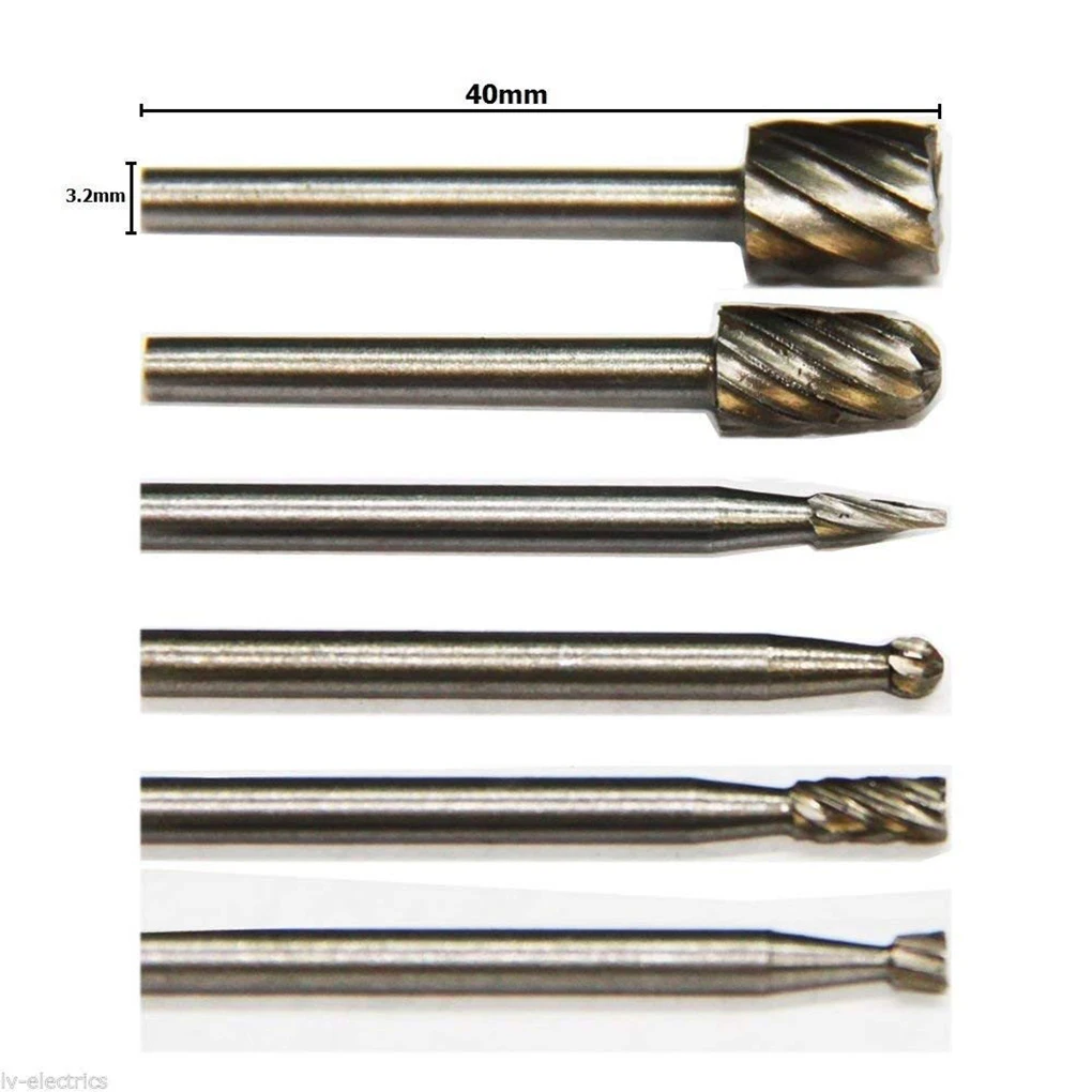 NEW 6PCS Metal Drawing Tungsten Carbide Milling Cutter Rotary Tool Burr Bit Mill Cutter Attachment Compatible for Dremel
NEW 6PCS Metal Drawing Tungsten Carbide Milling Cutter Rotary Tool Burr Bit Mill Cutter Attachment Compatible for Dremel