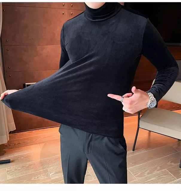 NEW IN New Men's Sexy Velvet Turtleneck T Shirt Male Solid Color Slim Fit Long Sleeve T Shirts Autumn Winter Casual Tops M-
NEW IN New Men's Sexy Velvet Turtleneck T Shirt Male Solid Color Slim Fit Long Sleeve T Shirts Autumn Winter Casual Tops M-