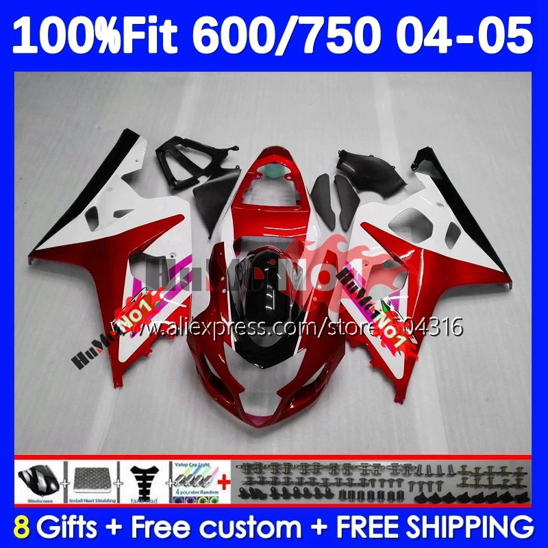 Injection Body For GSXR 750 600 CC K4 red glossy GSX-R600 750CC 15No.121 GSXR-750 GSXR600 GSXR750 04 05 2004 2005 OEM Fairings
Injection Body For GSXR 750 600 CC K4 red glossy GSX-R600 750CC 15No.121 GSXR-750 GSXR600 GSXR750 04 05 2004 2005 OEM Fairings