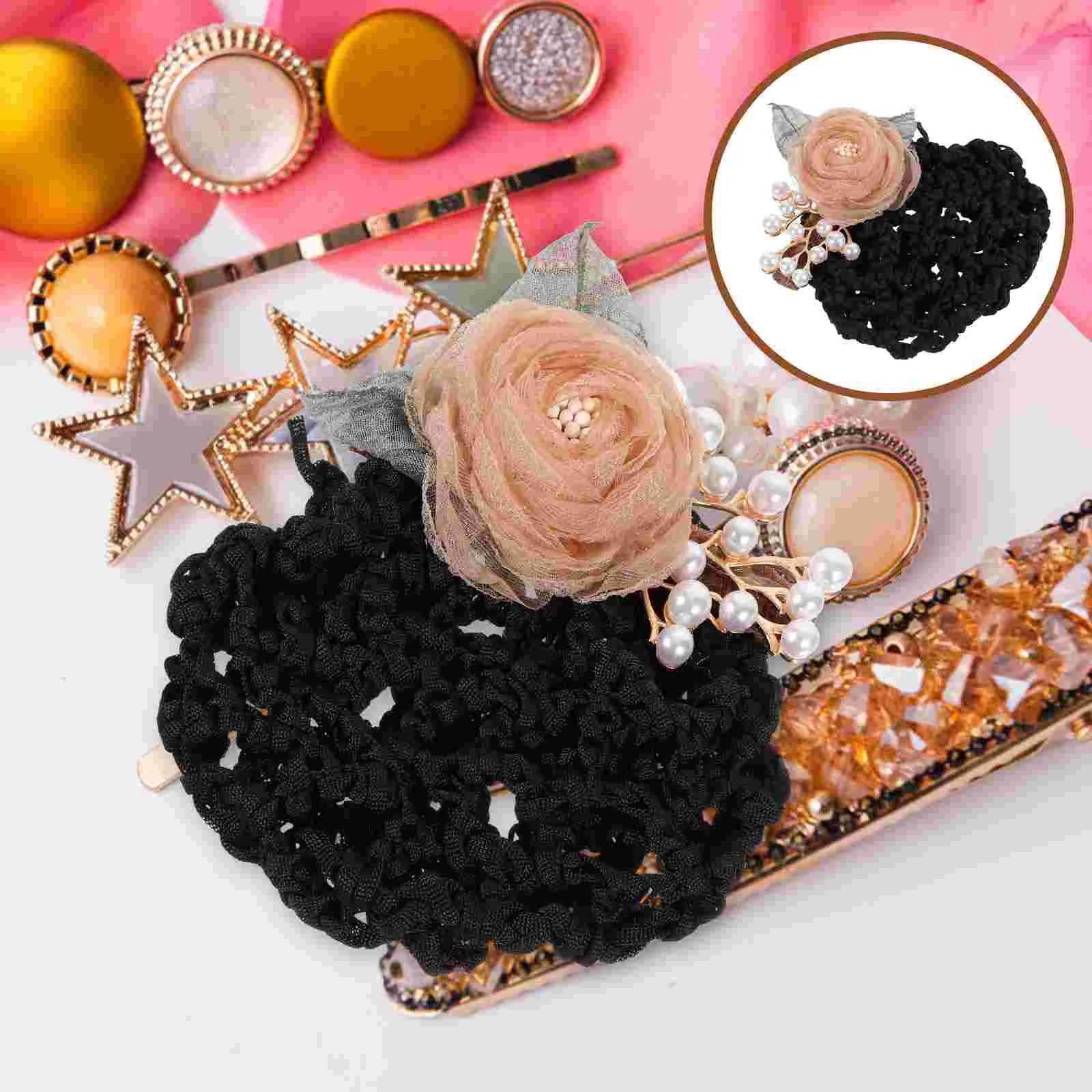 Clip Hair Bun Cover Flower Net Head Claw Clips Women Accessories Metal Nets Ballet
Clip Hair Bun Cover Flower Net Head Claw Clips Women Accessories Metal Nets Ballet