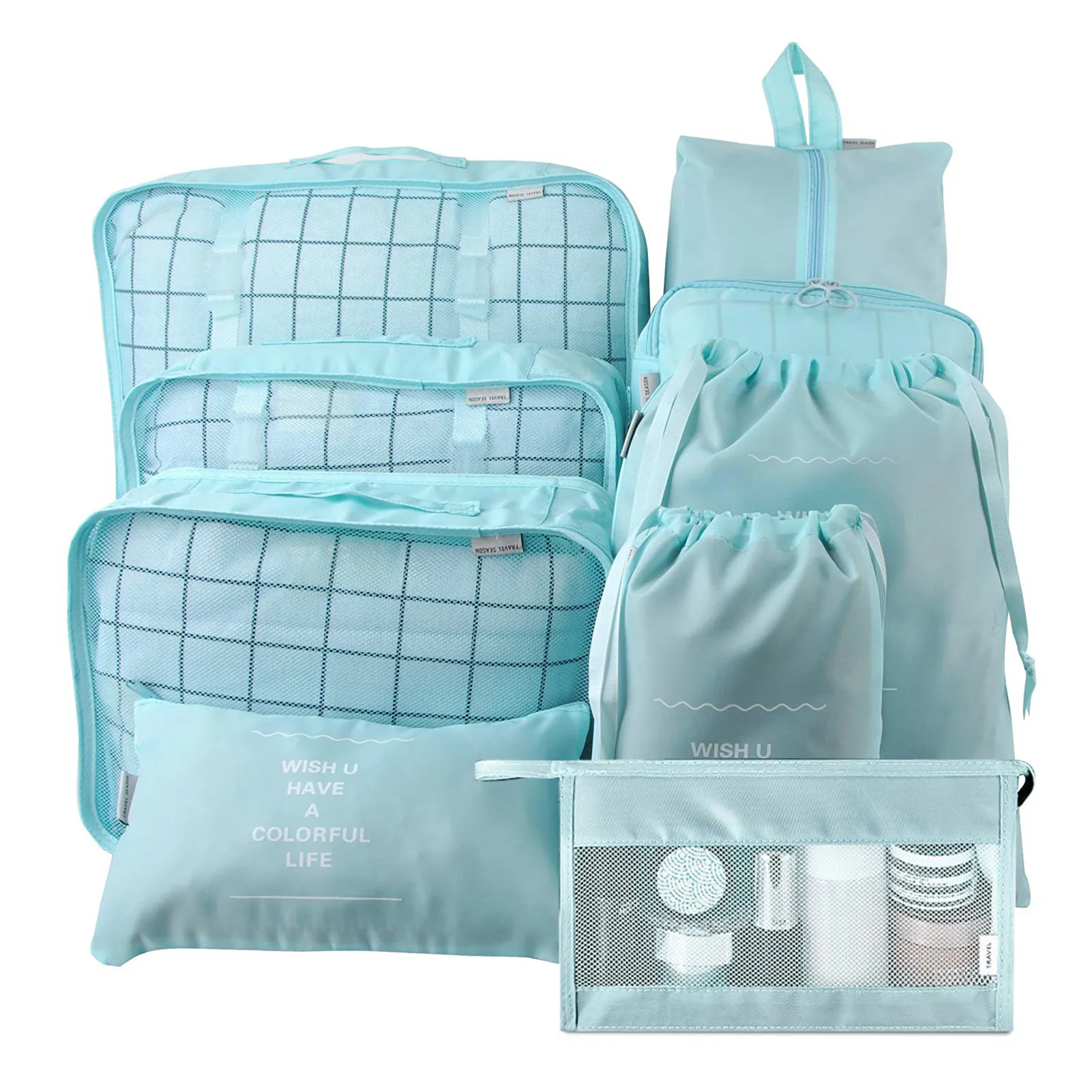 Travel Packing Cubes 9pcs/set Fashion Waterproof Large Capacity Clothing Sorting Organize Bag Moving Luggage Packing Bags
Travel Packing Cubes 9pcs/set Fashion Waterproof Large Capacity Clothing Sorting Organize Bag Moving Luggage Packing Bags
