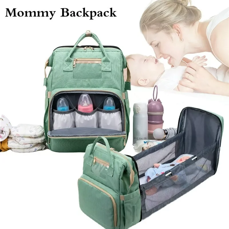 2in1 Travel Portable Large Capacity Mommy Backpack Folding Crib Bag Organizer
2in1 Travel Portable Large Capacity Mommy Backpack Folding Crib Bag Organizer