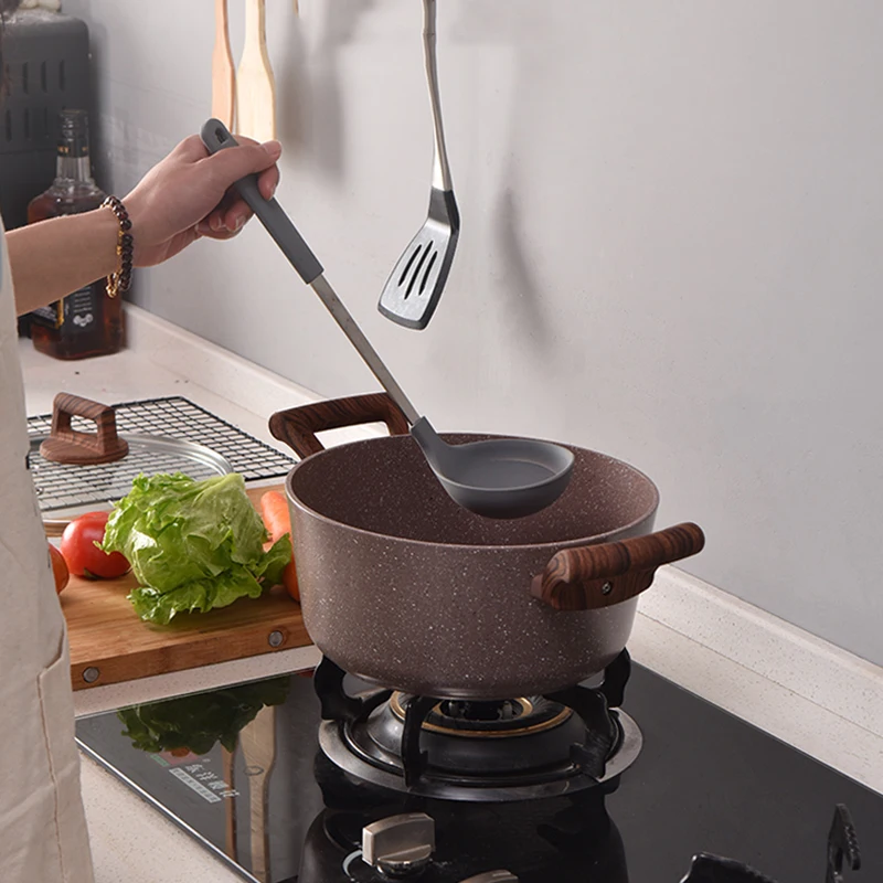 

Non Stick Soup Pot Medical Stone Stew Porridge Induction Cooker Pot Gas Stove Kitchen Pot Garnki Kuchenne Zestaw Cookware