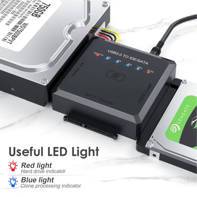 Sata Converter Sata Cable One-click Backup Function Support 2.5 Or 3.5inch External Ssd Hdd Usb3.0 To Ide/sata Converter Adapter
Sata Converter Sata Cable One-click Backup Function Support 2.5 Or 3.5inch External Ssd Hdd Usb3.0 To Ide/sata Converter Adapter