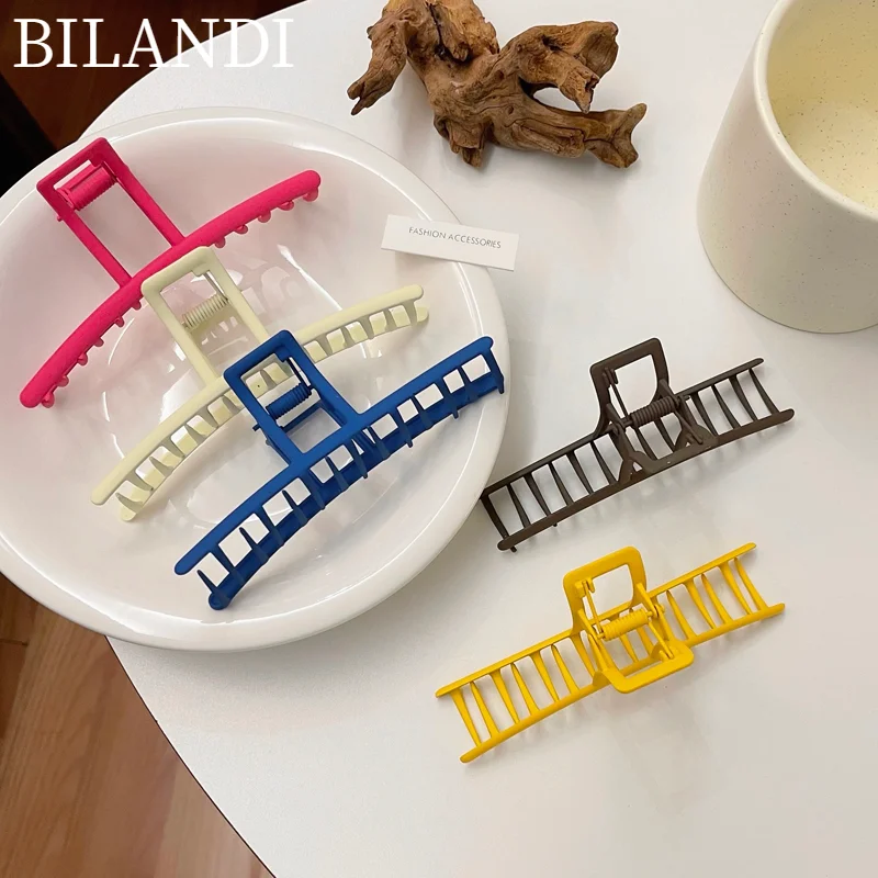 Bilandi Colorful Hair Clips For Women Fashion Geometric Hollow Barrettes Headwear Girls Sweet Top Head Accessories For Hairclip
Bilandi Colorful Hair Clips For Women Fashion Geometric Hollow Barrettes Headwear Girls Sweet Top Head Accessories For Hairclip