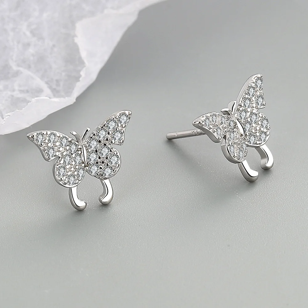 925 Sterling Silver Butterfly Stud Earrings for Women Girls Elegant Fashion Korean Party Jewelry Gift eh525
925 Sterling Silver Butterfly Stud Earrings for Women Girls Elegant Fashion Korean Party Jewelry Gift eh525