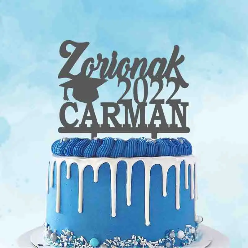 Personalized Basque Graduation Cake Topper Custom Name Years Zorionak 2022 For Basque Graduation Party Cake Decoration Topper
Personalized Basque Graduation Cake Topper Custom Name Years Zorionak 2022 For Basque Graduation Party Cake Decoration Topper