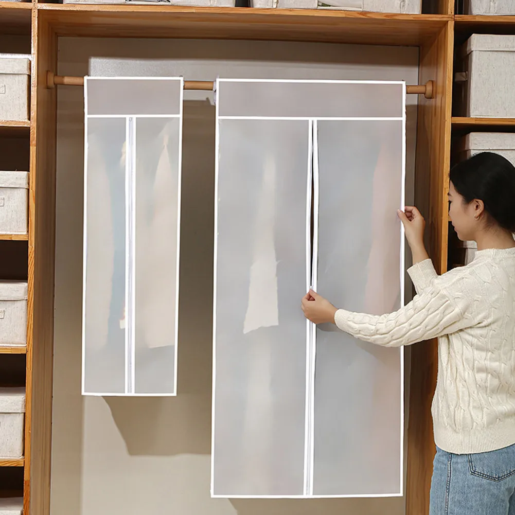 New Clothes Hanging Dust Cover Dress Suit Coat Transparent Storage Bag CaseOrganizer Wardrobe Dress Clothing Hanging Dust Cover
New Clothes Hanging Dust Cover Dress Suit Coat Transparent Storage Bag CaseOrganizer Wardrobe Dress Clothing Hanging Dust Cover
