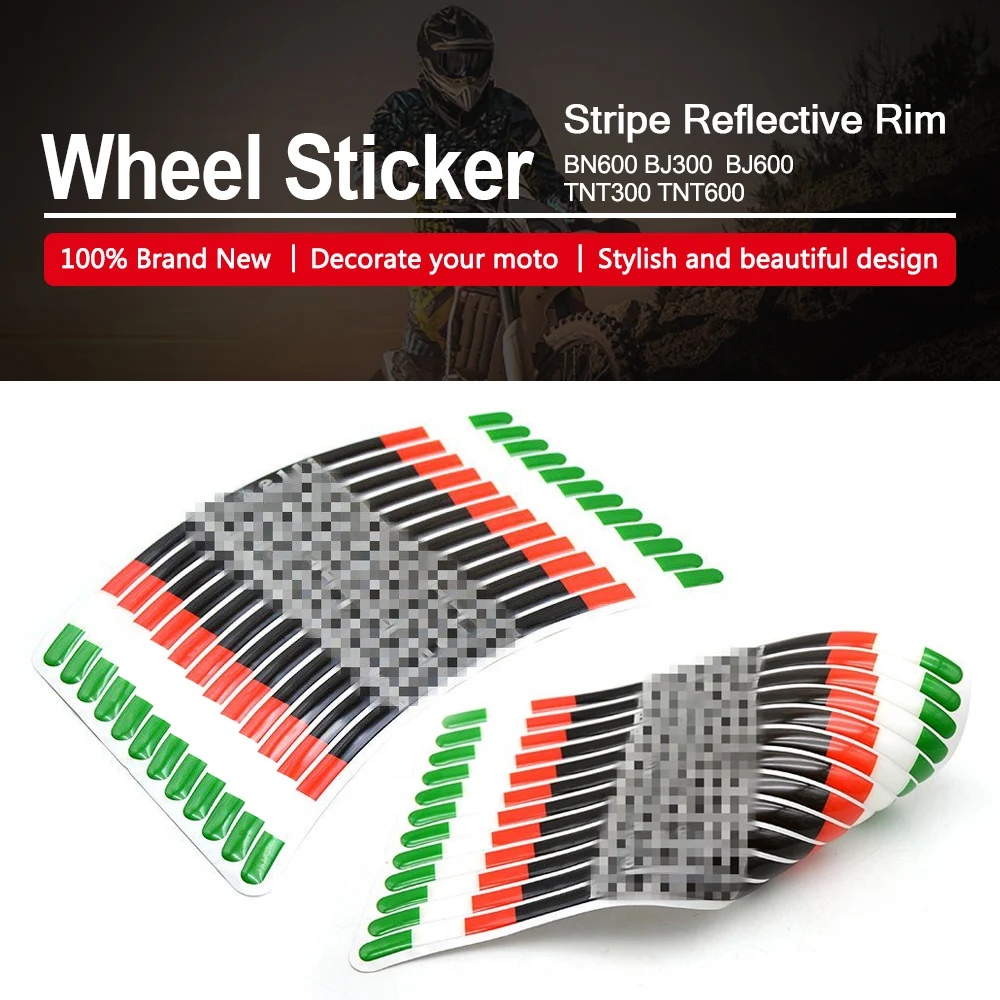 For Benelli BN600 BJ300 BJ600 TNT300 TNT600 Motorcycle Wheel Sticker stripe Reflective Rim BN BJ TNT 600 300 TRK 502 502C 752S
For Benelli BN600 BJ300 BJ600 TNT300 TNT600 Motorcycle Wheel Sticker stripe Reflective Rim BN BJ TNT 600 300 TRK 502 502C 752S