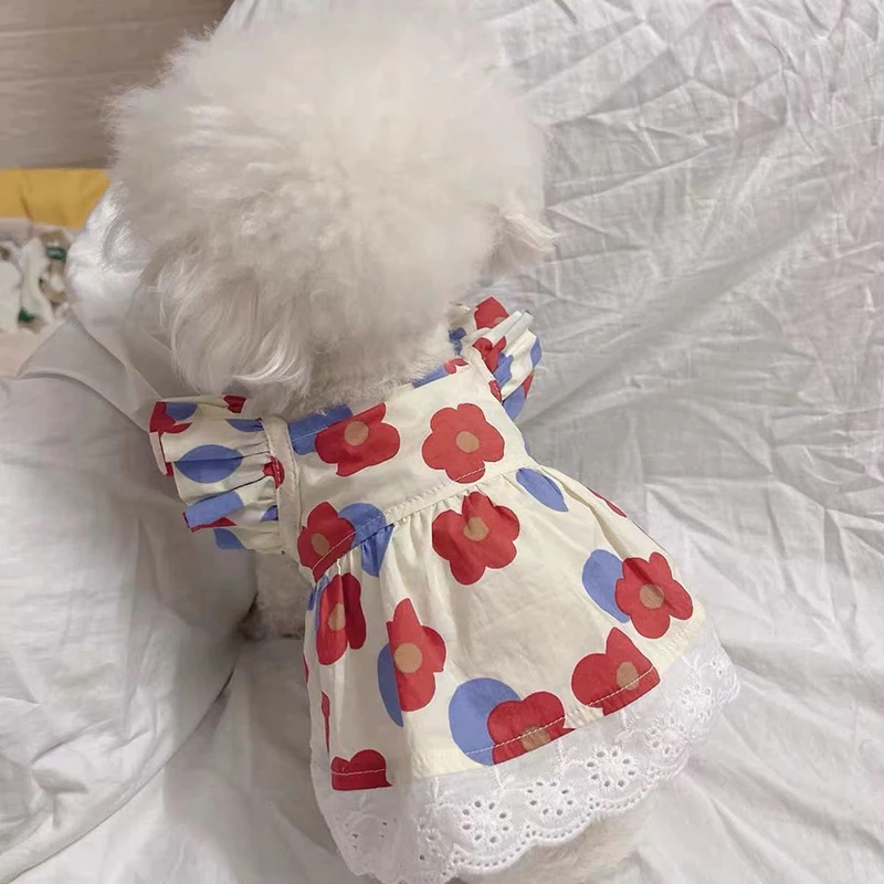 Princess Style Dog Dresses Pet Floral Skirt Cotton Suspender Pet Clothing Mesh Skirt Sweet Dog Clothes for Small Dogs Pet Items
Princess Style Dog Dresses Pet Floral Skirt Cotton Suspender Pet Clothing Mesh Skirt Sweet Dog Clothes for Small Dogs Pet Items