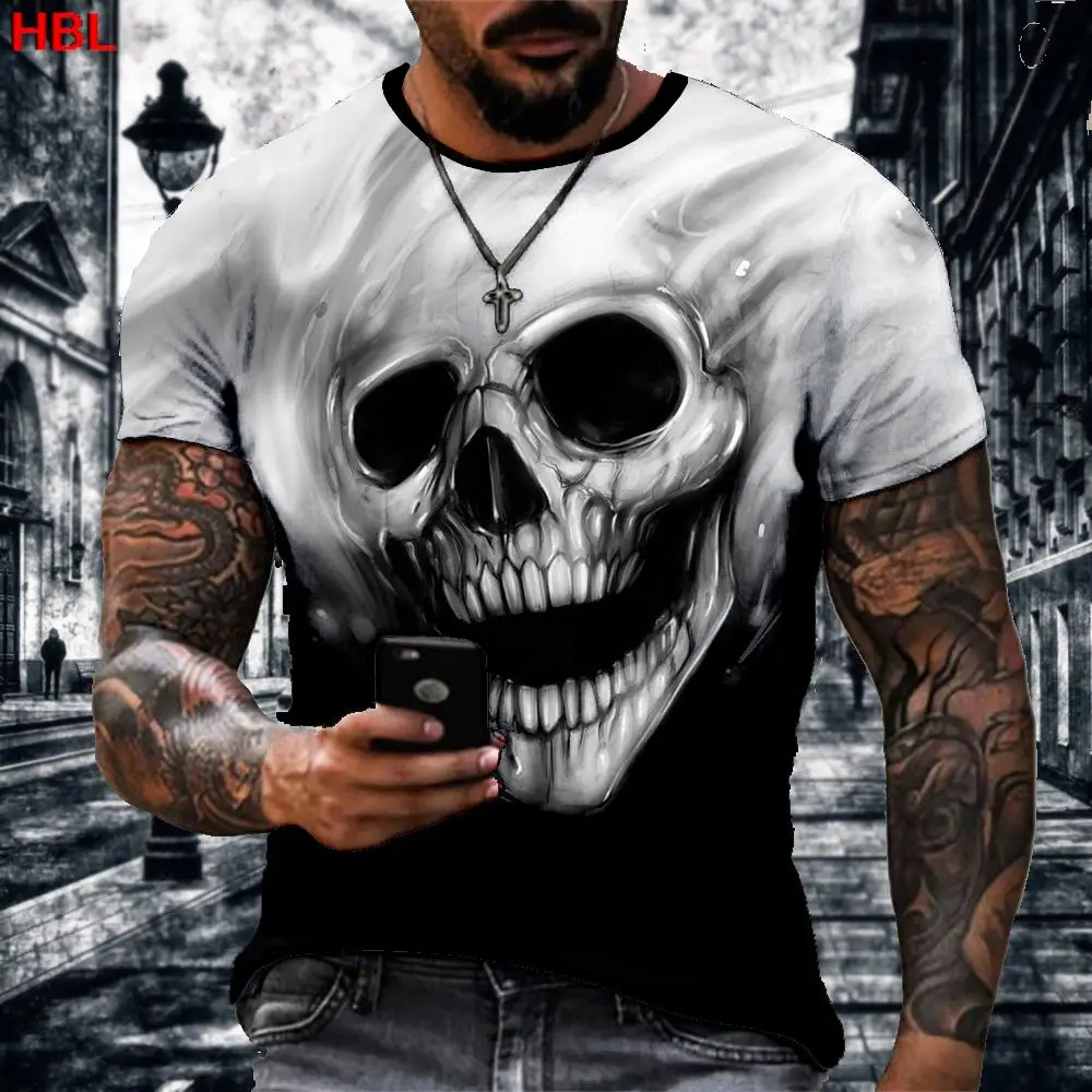 Vintage Horror Skull 3d Print Men's T-shirt Summer Classic Casual O Neck Short Sleeve Fashion Loose Oversized Tops Tee Shirt Men
Vintage Horror Skull 3d Print Men's T-shirt Summer Classic Casual O Neck Short Sleeve Fashion Loose Oversized Tops Tee Shirt Men