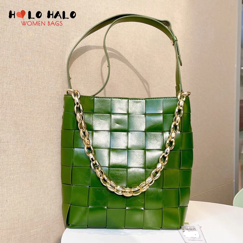 Vintage Purses and Handbags 2 Pcs Bag Fashion Weave Shoulder Bag for Women Casual Solid Color High Capacity Chain Desiger Bag
Vintage Purses and Handbags 2 Pcs Bag Fashion Weave Shoulder Bag for Women Casual Solid Color High Capacity Chain Desiger Bag