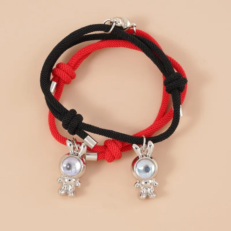 Trend 2PCS/Set Rabbit Paired Pendant Magnetic Bracelet for Women Couple Heart Sun Moon Rope Jewelry Friendship Party Wrist Gift
Trend 2PCS/Set Rabbit Paired Pendant Magnetic Bracelet for Women Couple Heart Sun Moon Rope Jewelry Friendship Party Wrist Gift