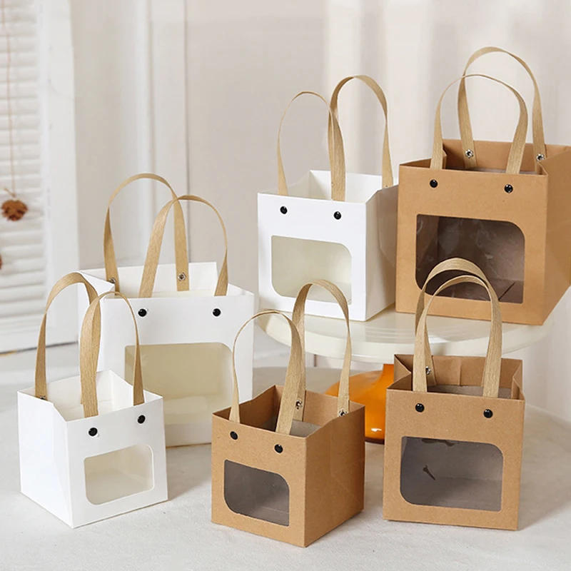 1/3Pc Kraft Paper Bags Gift Tote Bag Carry Paper Bag Birthday Wedding Favor Box Christmas Gift with Handle Cookie Packaging Bags
1/3Pc Kraft Paper Bags Gift Tote Bag Carry Paper Bag Birthday Wedding Favor Box Christmas Gift with Handle Cookie Packaging Bags