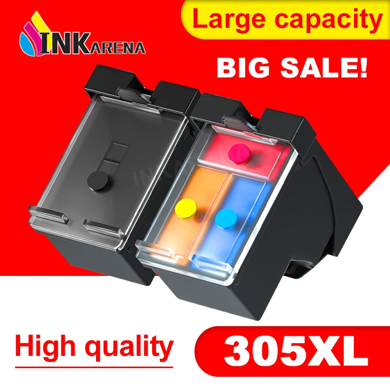 INKARENA для HP 305 XL 305XL многоразовый картридж с чернилами для HP305 DeskJet 2710 2720 4110 4120 4130 ENVY 6010 6020 6030 6420
INKARENA для HP 305 XL 305XL многоразовый картридж с чернилами для HP305 DeskJet 2710 2720 4110 4120 4130 ENVY 6010 6020 6030 6420