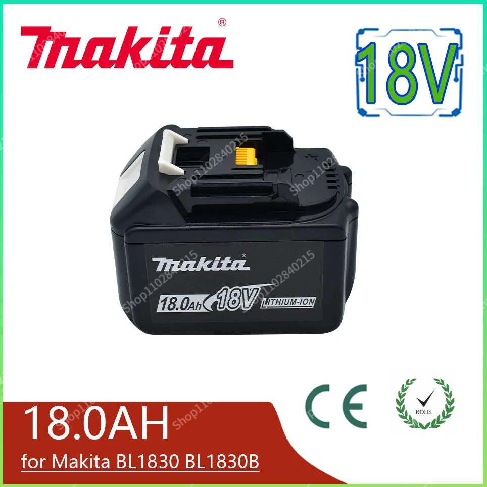 Makita 100% Original Replacement 18V 18.0Ah Battery BL1830B BL1840 BL1840B BL1850 BL1850B Rechargeable Battery LED Indicator
Makita 100% Original Replacement 18V 18.0Ah Battery BL1830B BL1840 BL1840B BL1850 BL1850B Rechargeable Battery LED Indicator