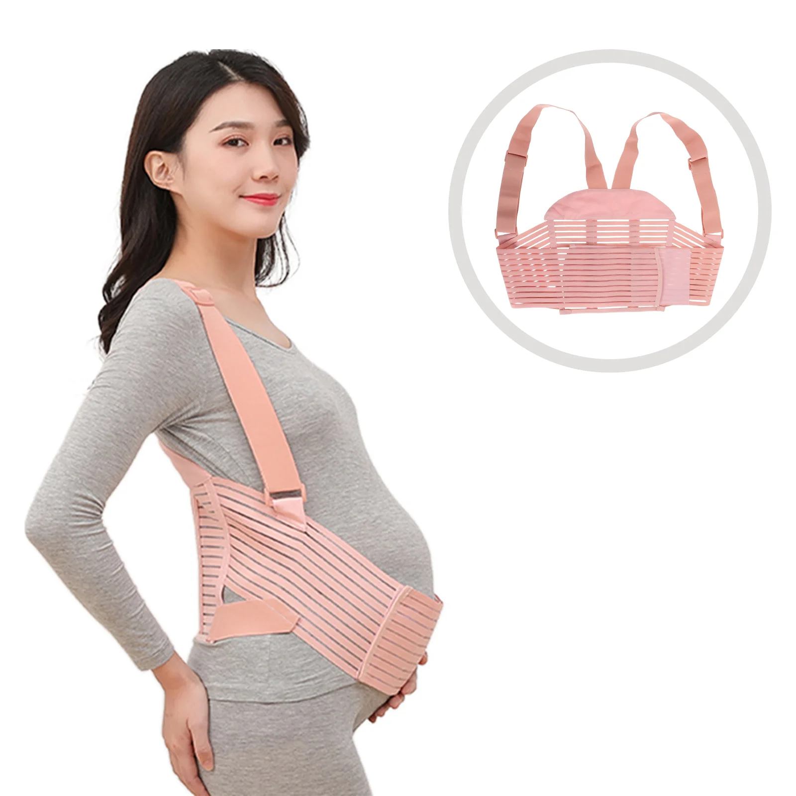 

Поддерживающий Пояс для беременных поддерживающий живот для беременных спина дышащая эластичная лента Материал плечевой ремень