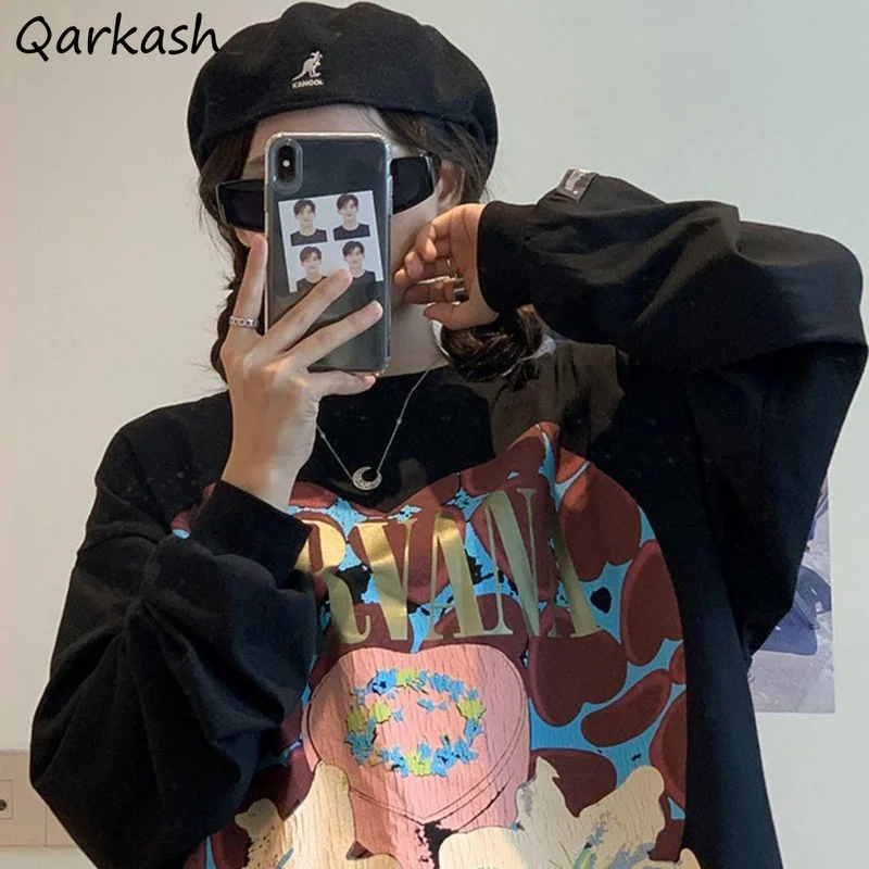 Sweatshirts Women 4XL Loose BF Fashion Streetwear Harajuku Vintage Print Spring Chic Long Sleeve Korean All-match New Design Ins
Sweatshirts Women 4XL Loose BF Fashion Streetwear Harajuku Vintage Print Spring Chic Long Sleeve Korean All-match New Design Ins