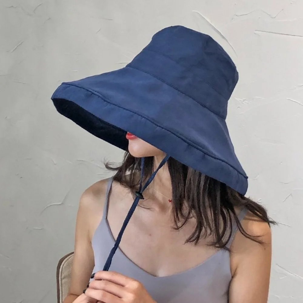 Women Japanese Foldable Solid Color Ladies Fisherman Sun Hat Elegant Beach Hat Traveling Beach Oversized Brim Bucket Hats
Women Japanese Foldable Solid Color Ladies Fisherman Sun Hat Elegant Beach Hat Traveling Beach Oversized Brim Bucket Hats