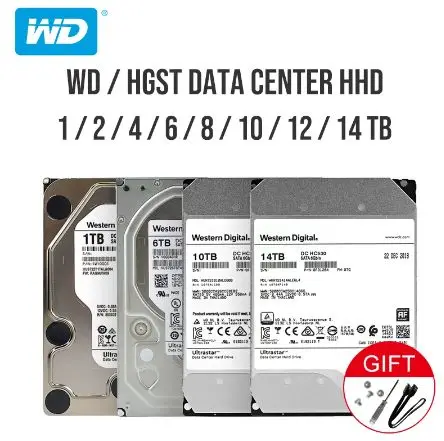 

Western Digital WD 1TB 2TB 4TB 6TB 8TB 10TB 12TB 14TB 16TB Ultrastar DC HC320 SATA HDD 7200 RPM Class SATA 6Gb/s Cache 3.5"HHD