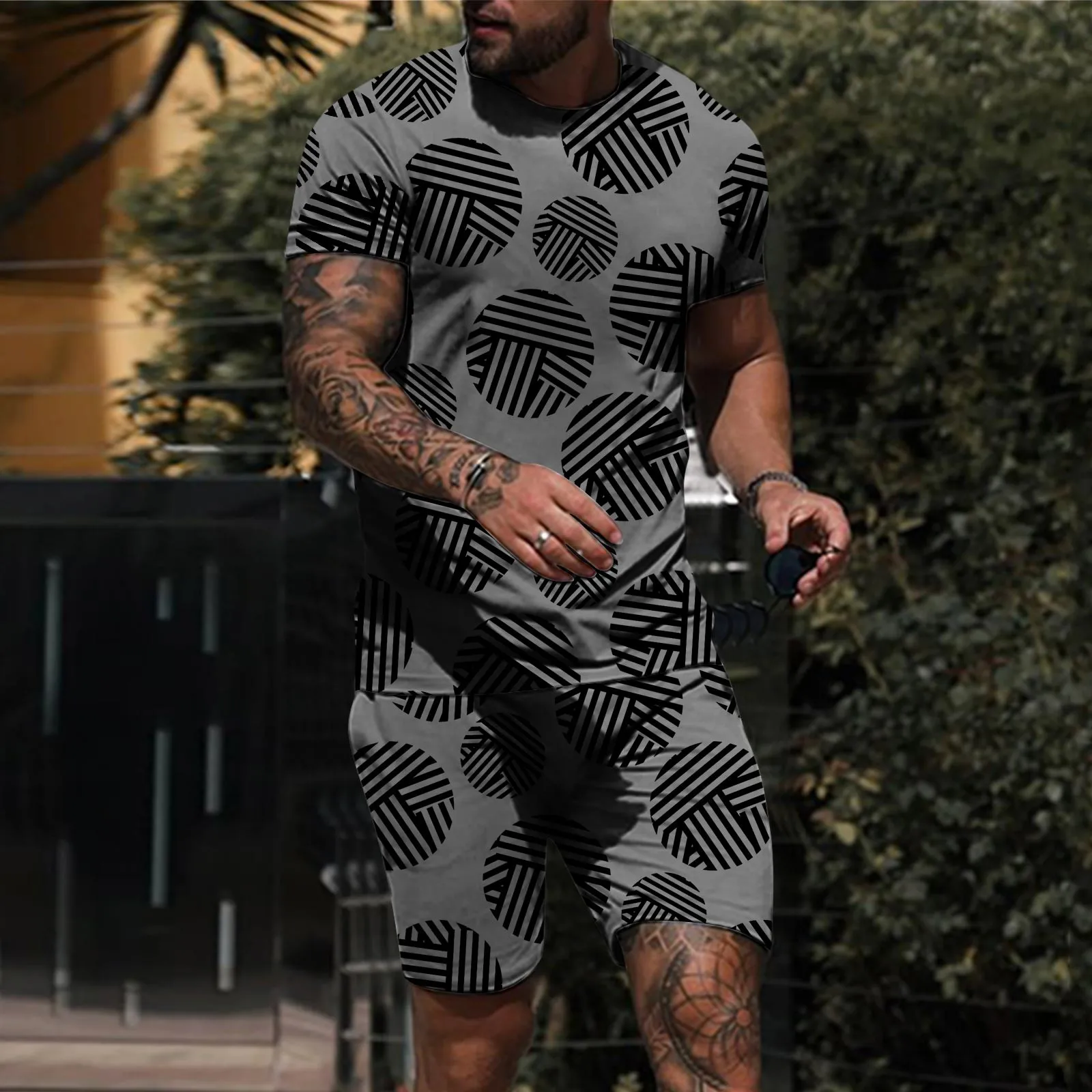 Mens Spring And Summer Leisure Sports Comfortable Breathable Sweat Absorbing Short Sleeved Shorts Pinstripe Pants And Vest Mens
Mens Spring And Summer Leisure Sports Comfortable Breathable Sweat Absorbing Short Sleeved Shorts Pinstripe Pants And Vest Mens