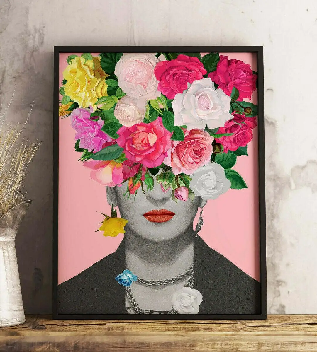 Frida Kahlo Poster Maxico Painter Canvas Print Wall Pictures Flowers and Plants Art Painting for Bedroom Living Room Home Decor
Frida Kahlo Poster Maxico Painter Canvas Print Wall Pictures Flowers and Plants Art Painting for Bedroom Living Room Home Decor