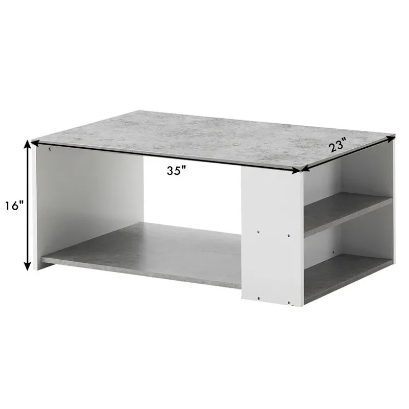 Luxurious Gray Wooden 2 Shelf Rectangle Coffee Table – Enhance Your Living Room with Elegant Classic Look.
Luxurious Gray Wooden 2 Shelf Rectangle Coffee Table – Enhance Your Living Room with Elegant Classic Look.