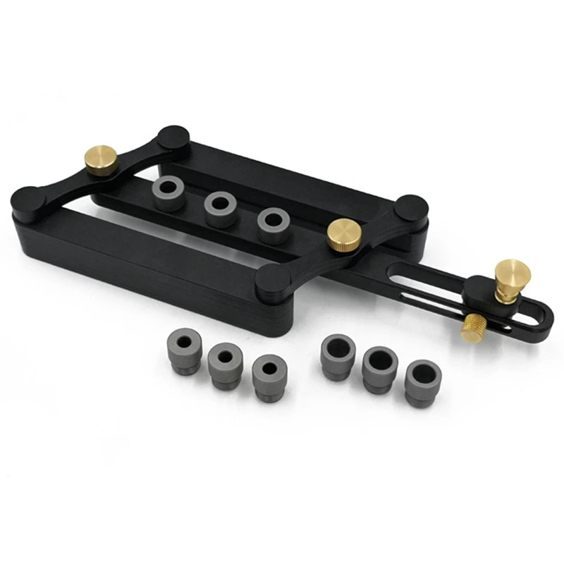Woodworking Hole Punch Locator Diy Wood Pin Vertical Opening Black Aluminum Alloy
Woodworking Hole Punch Locator Diy Wood Pin Vertical Opening Black Aluminum Alloy