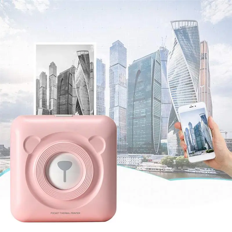Mini Wireless POS Thermal Image Photo Printer Pocket Printer Notes Printer Thermal Bluetooth Label Printer with 6 Printing Paper
Mini Wireless POS Thermal Image Photo Printer Pocket Printer Notes Printer Thermal Bluetooth Label Printer with 6 Printing Paper