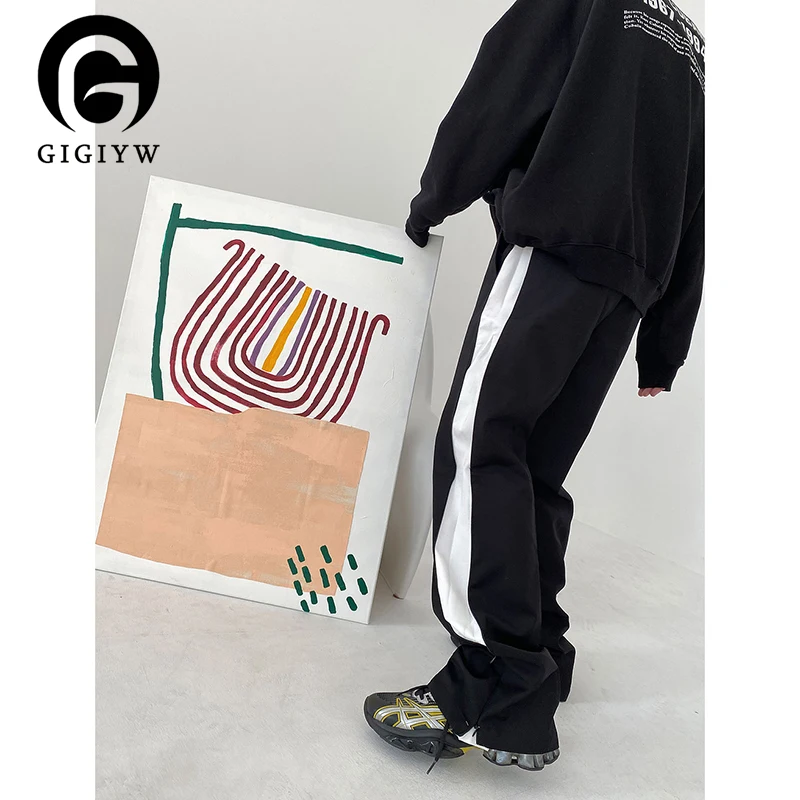 GIGIYW spring new pants color contrast stitching double zipper design casual pants straight and versatile
GIGIYW spring new pants color contrast stitching double zipper design casual pants straight and versatile