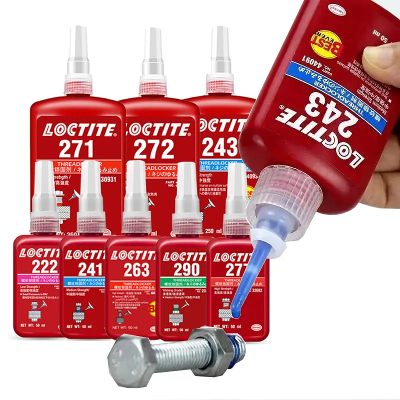 10/50/250ml loctite glue 222 241 242 243 262 263 270 2701 271 272 277 277 290 273 screw glue to seal thread locking agent
10/50/250ml loctite glue 222 241 242 243 262 263 270 2701 271 272 277 277 290 273 screw glue to seal thread locking agent