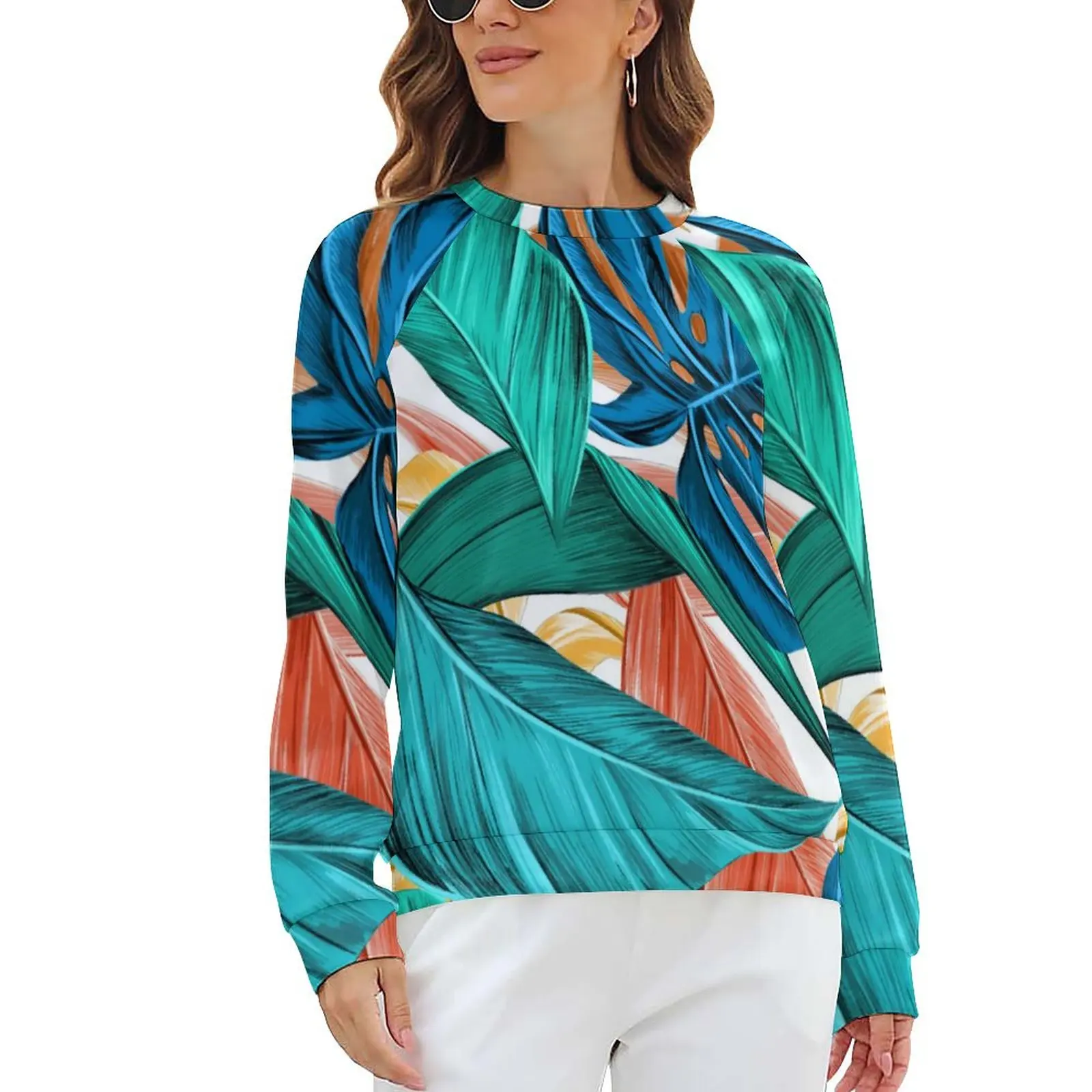 Tropical Leaves Hoodies Lady Green And Blue Harajuku Casual Hoodie Winter Long Sleeve Aesthetic Design Clothing 2XL 3XL
Tropical Leaves Hoodies Lady Green And Blue Harajuku Casual Hoodie Winter Long Sleeve Aesthetic Design Clothing 2XL 3XL