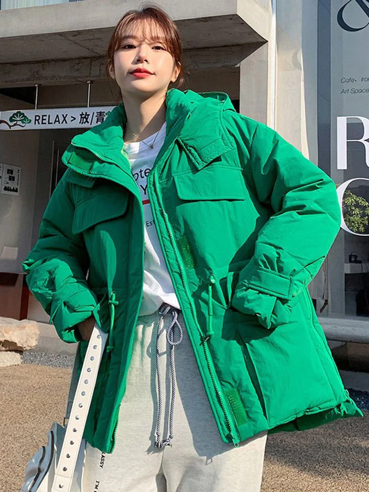 Winter Women Mid-long Parkas Jackets Casual Pockets Thick Warm Hooded Pattern Coat Female Winter Outwear windproof Jacket parkas
Winter Women Mid-long Parkas Jackets Casual Pockets Thick Warm Hooded Pattern Coat Female Winter Outwear windproof Jacket parkas