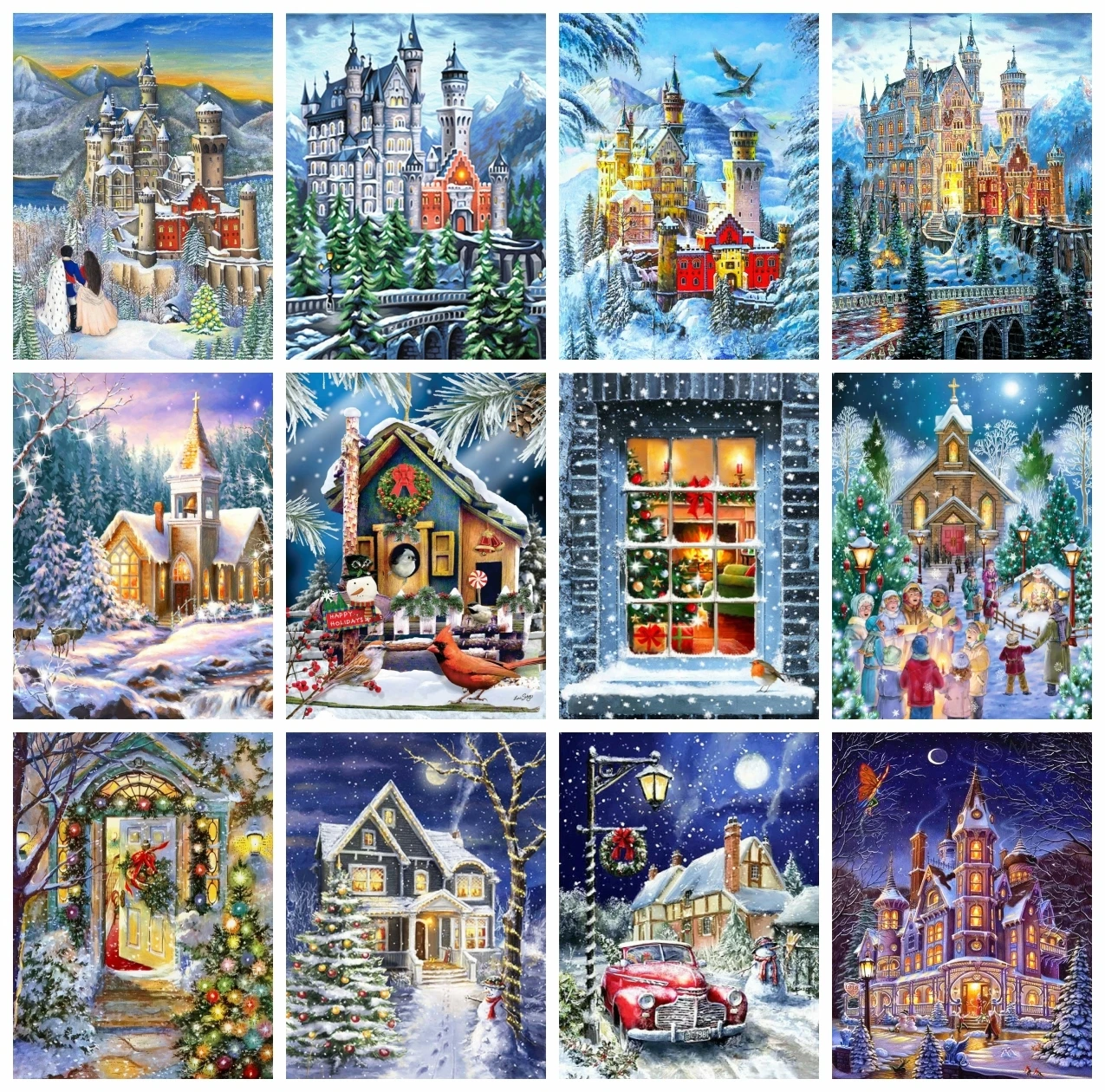 5D DIY Diamond Painting Winter Landscape Full Square Drill Rhinestones Castle House Embroidery Home Decor Cross Stitch Kits
5D DIY Diamond Painting Winter Landscape Full Square Drill Rhinestones Castle House Embroidery Home Decor Cross Stitch Kits