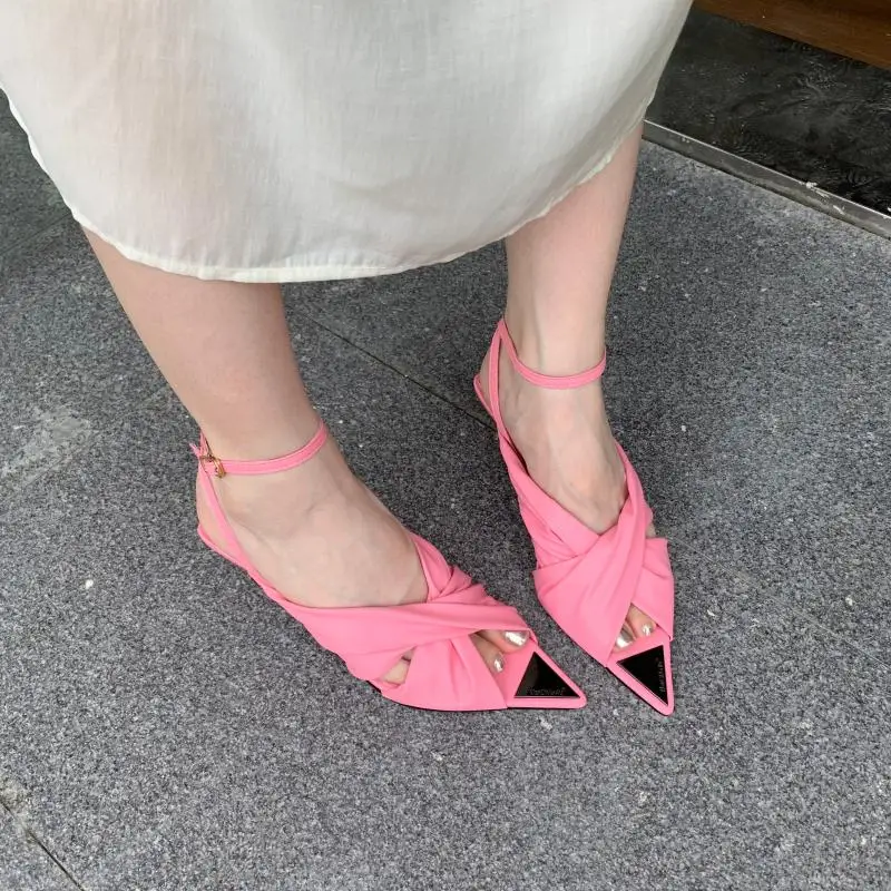 Ladies Sandals Low Heel Shoes For Women Pink Cross Ankle Buckle High Heels Summer Office Shoes Black Pointed Toe Dames Schoenen
Ladies Sandals Low Heel Shoes For Women Pink Cross Ankle Buckle High Heels Summer Office Shoes Black Pointed Toe Dames Schoenen