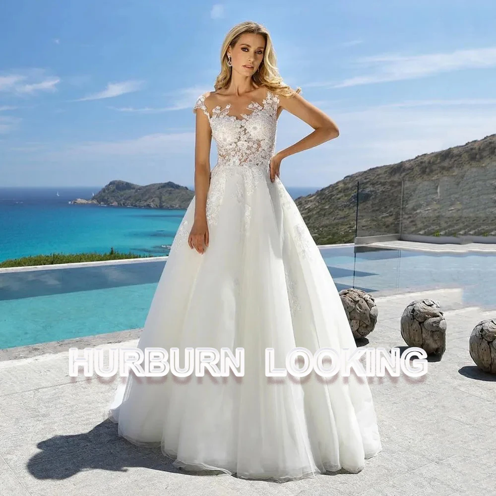 HERBURN Modern A-Line Wedding Dresses Cap Sleeves O-Neck Illusion Back New Style Lace 2024 Robe De Mariée Engagement Plus
HERBURN Modern A-Line Wedding Dresses Cap Sleeves O-Neck Illusion Back New Style Lace 2024 Robe De Mariée Engagement Plus
