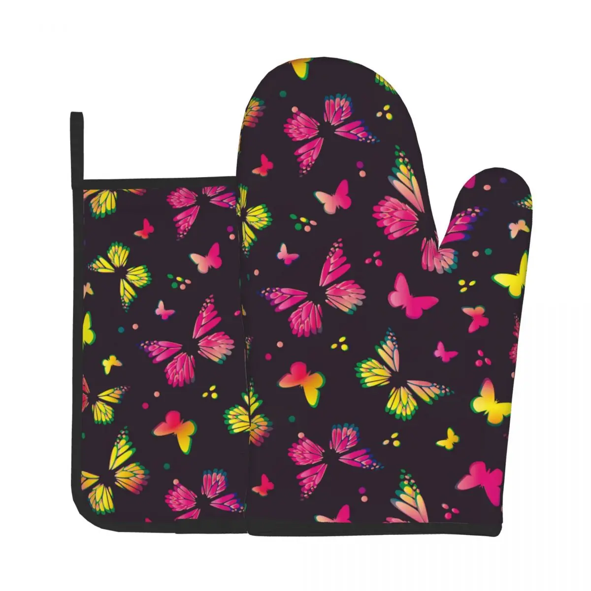 Butterfly Colorful Oven Mitts Potholder Baking Oven Kitchen Cooking Gloves Microwave Insulation Mat Polyester Gloves Home Decor 
Butterfly Colorful Oven Mitts Potholder Baking Oven Kitchen Cooking Gloves Microwave Insulation Mat Polyester Gloves Home Decor