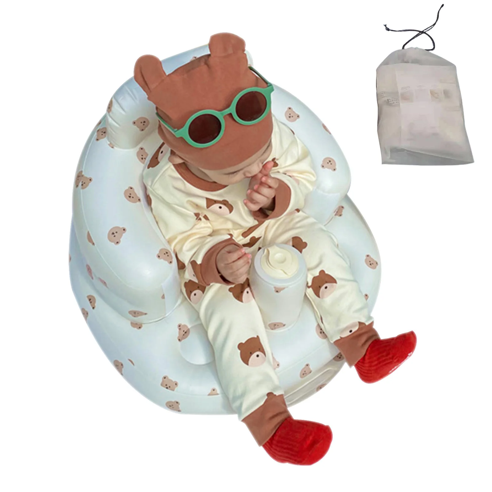 Baby Inflatable Seat Infant Sofa Chair Support Seat Toddler Shower Bath Seat Support Lounger With Storage Bag For Home Playing
Baby Inflatable Seat Infant Sofa Chair Support Seat Toddler Shower Bath Seat Support Lounger With Storage Bag For Home Playing