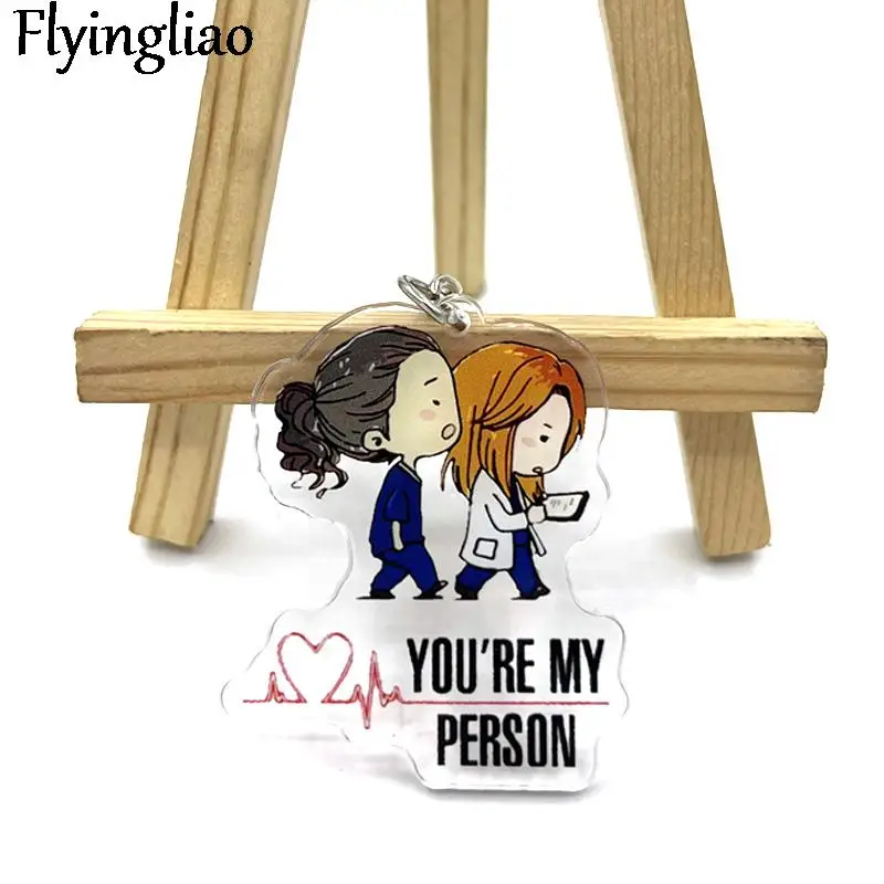 Акриловый брелок для ключей серая Анатомия «You Are my person» с анимационным рисунком, прозрачный двухслойный акриловый кулон, креативный клей
Акриловый брелок для ключей серая Анатомия «You Are my person» с анимационным рисунком, прозрачный двухслойный акриловый кулон, креативный клей