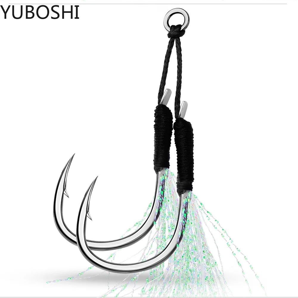 YUBOSHI новый высококачественный крючок с бородкой 11 #-20 # с одним крючком из высокоуглеродистой стали для рыбалки в соленой воде
YUBOSHI новый высококачественный крючок с бородкой 11 #-20 # с одним крючком из высокоуглеродистой стали для рыбалки в соленой воде