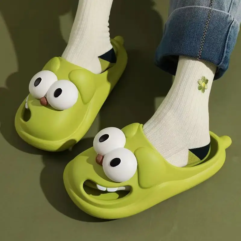 Women Big Eye Dog Slippers Summer Men Funny Sandals PVC Anti-slip Breathable Cartoon Beach Slides Bathroom Animals Flip Flops
Women Big Eye Dog Slippers Summer Men Funny Sandals PVC Anti-slip Breathable Cartoon Beach Slides Bathroom Animals Flip Flops
