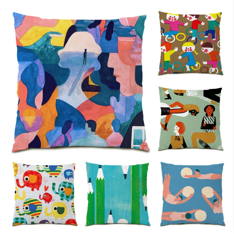 New Artistic Pillowcase Decorative Cushion Cover Velvet Decoration High Quality Polyester Linen Sofa Living Room Abstract E0594
New Artistic Pillowcase Decorative Cushion Cover Velvet Decoration High Quality Polyester Linen Sofa Living Room Abstract E0594