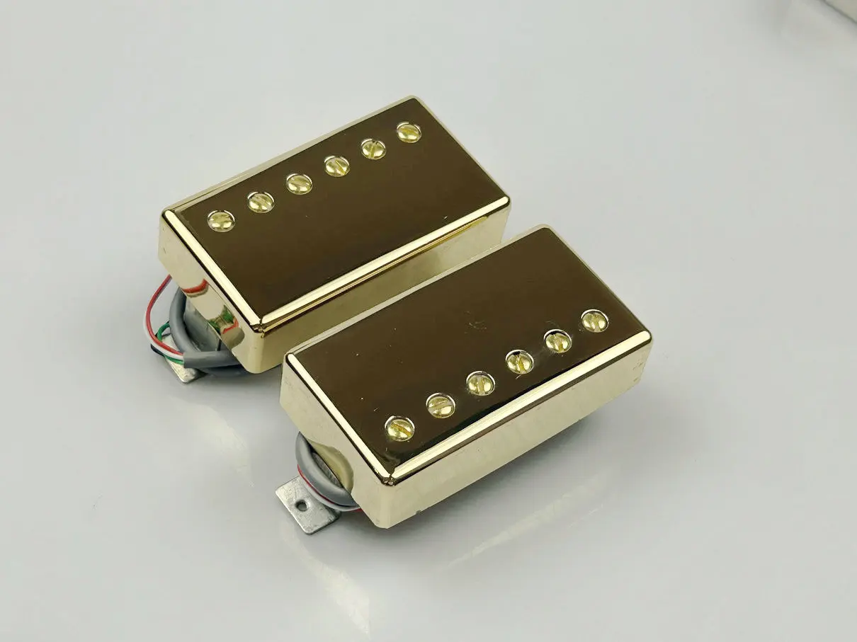 Alnico V Guitar Pickups Gib 498R 498T Humbucker Pickup Set Golden Cover for GIB Electric Guitar Guitar Parts
Alnico V Guitar Pickups Gib 498R 498T Humbucker Pickup Set Golden Cover for GIB Electric Guitar Guitar Parts