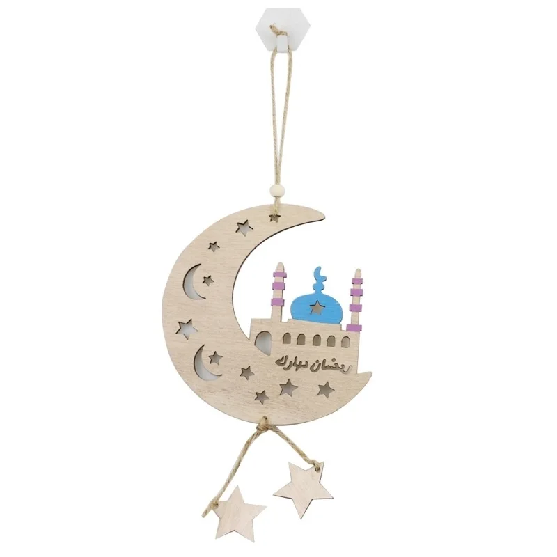 Деревянный кулон Eid Mubarak Луна Звезда замок полый орнамент деревянные поделки
Деревянный кулон Eid Mubarak Луна Звезда замок полый орнамент деревянные поделки