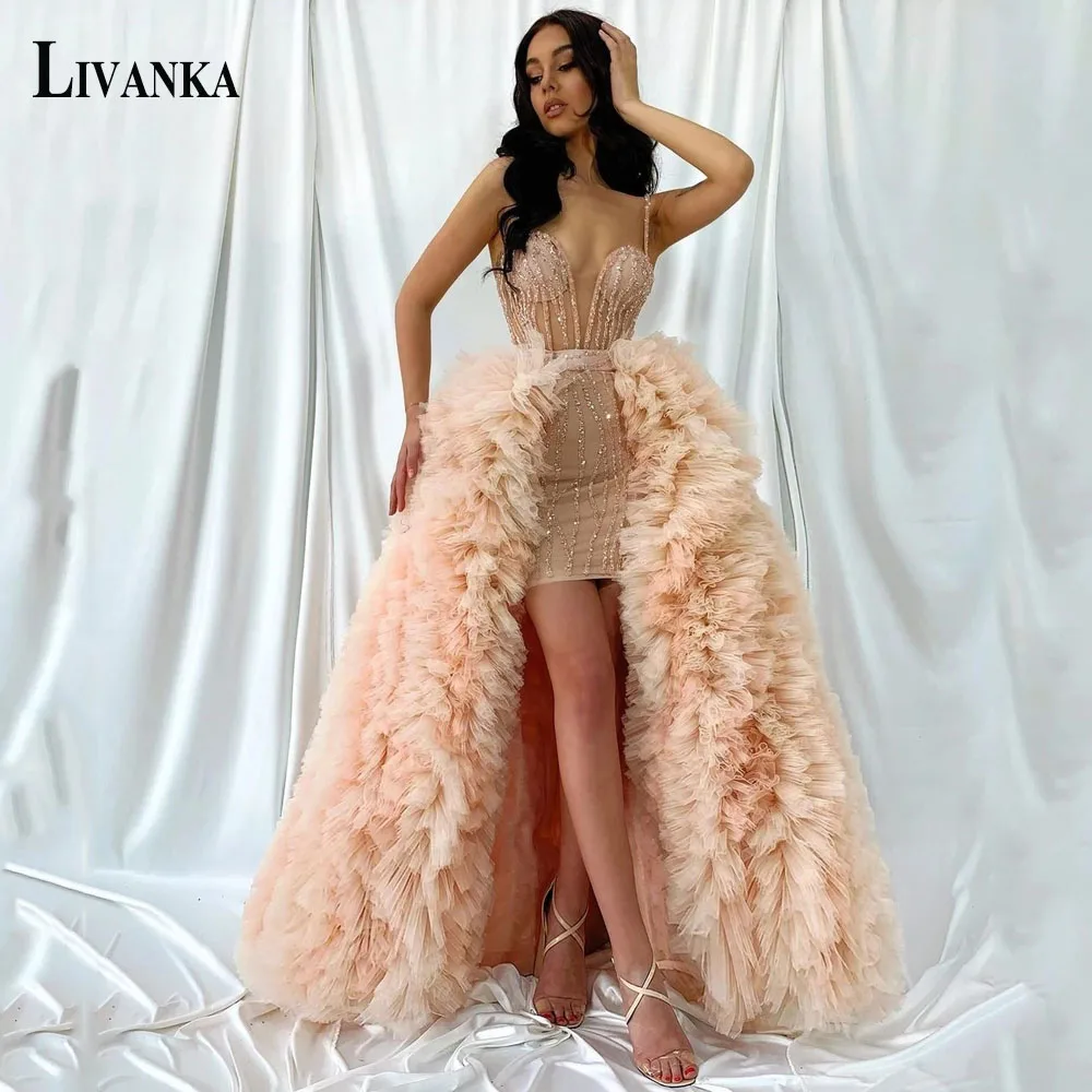 LIVANKA Gorgeous Evening Prom Dresses Glitter Sweetheart Spaghetti Strap High Low Dropping Shipping Robe De Ball Stretch
LIVANKA Gorgeous Evening Prom Dresses Glitter Sweetheart Spaghetti Strap High Low Dropping Shipping Robe De Ball Stretch