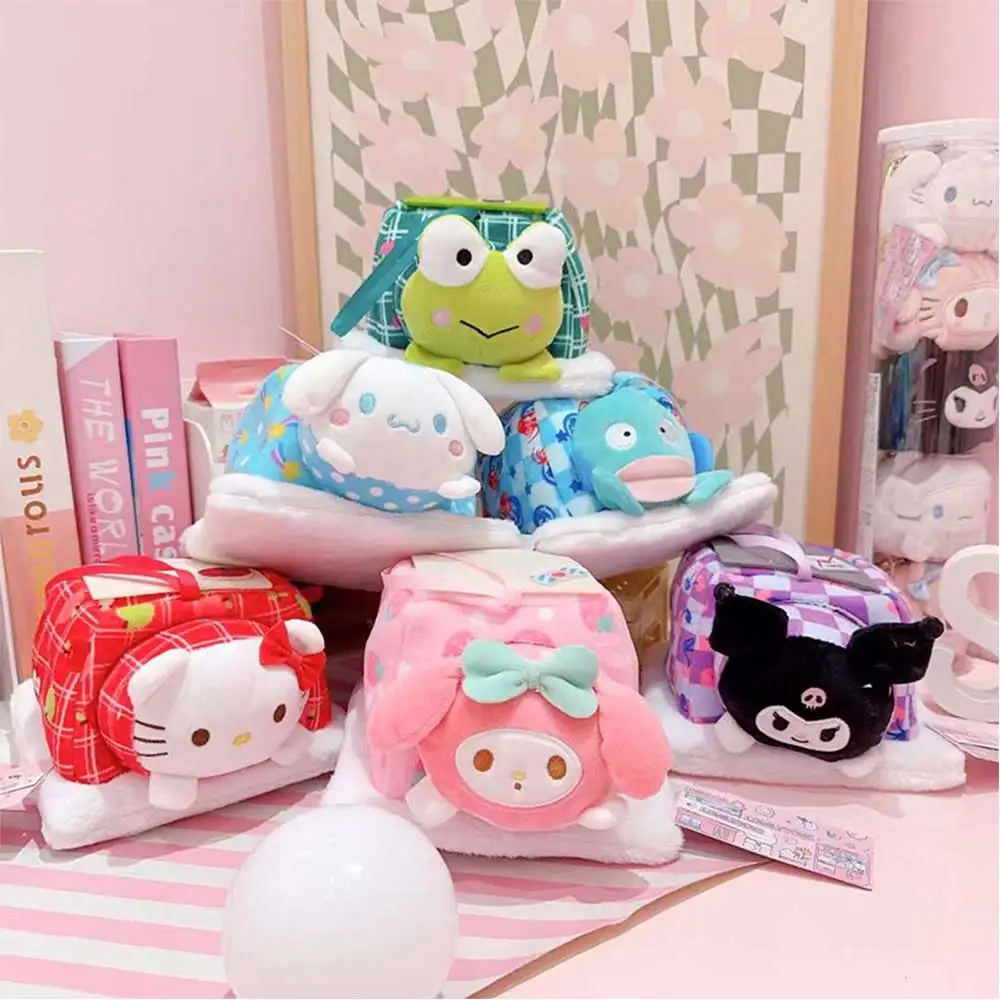 Sanrio Plush Toys kawaii Cinnamoroll Kuromi My Melody Pochacco Purin Dog Scene House Doll Cartoon Cute Accessories For Kids 
Sanrio Plush Toys kawaii Cinnamoroll Kuromi My Melody Pochacco Purin Dog Scene House Doll Cartoon Cute Accessories For Kids