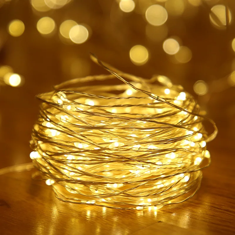 2 Pack USB Powered LED String Lights 2M 5M 10M 20M Silver Wire Fairy Garland for New Year Wedding Christmas Holiday Gift
2 Pack USB Powered LED String Lights 2M 5M 10M 20M Silver Wire Fairy Garland for New Year Wedding Christmas Holiday Gift