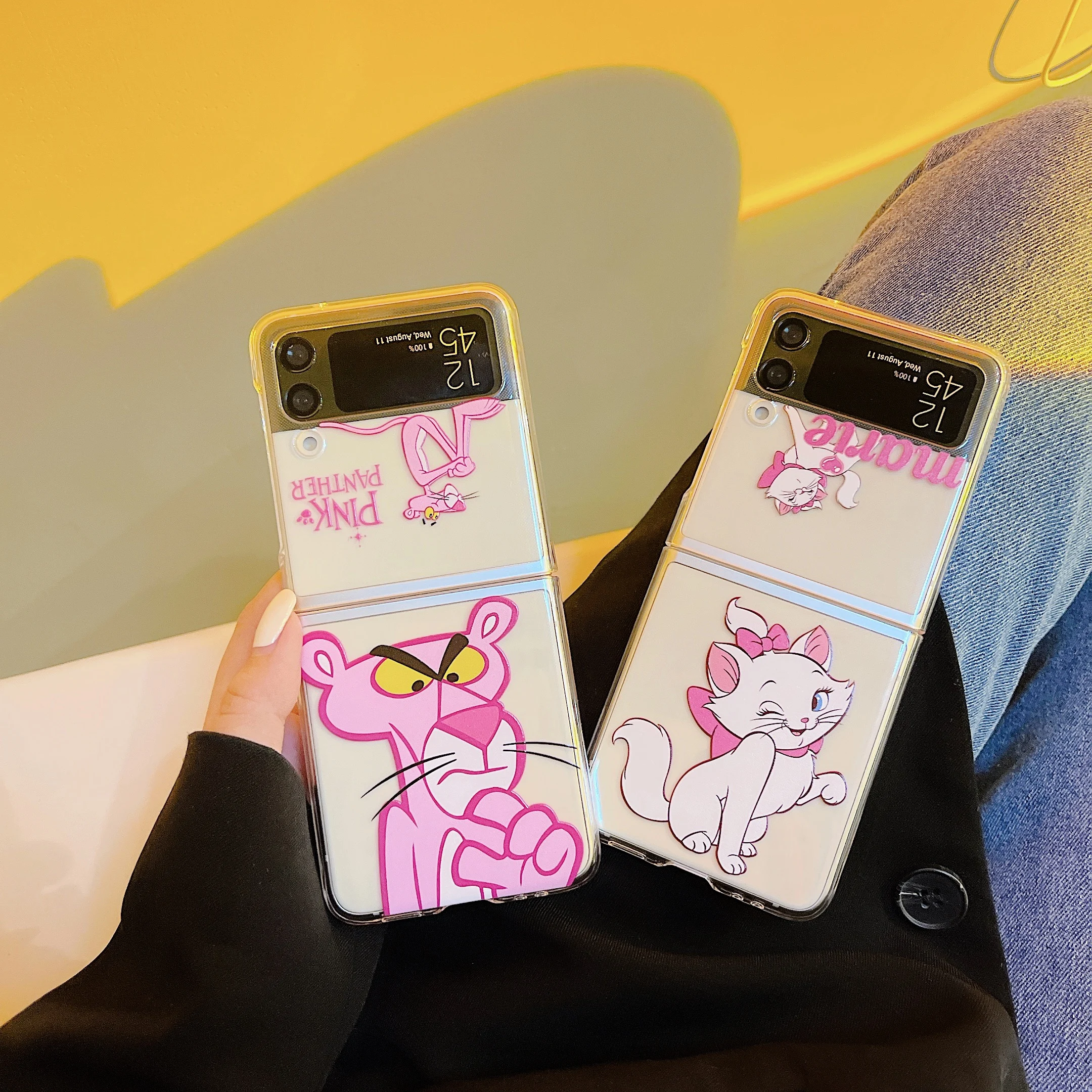 Disney Marie Cat Pink Panther Phone Case For Samsung Galaxy Z Flip 3 4 5G ZFlip3 ZFlip4 Flip3 Flip4 Anti-fall Cover
Disney Marie Cat Pink Panther Phone Case For Samsung Galaxy Z Flip 3 4 5G ZFlip3 ZFlip4 Flip3 Flip4 Anti-fall Cover
