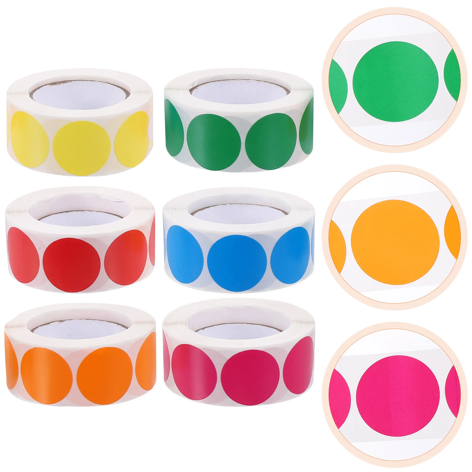 6 Rolls of Circle Dot Stickers Label Dot Stickers Colored Coding Labels Portable Colored Round Labels
6 Rolls of Circle Dot Stickers Label Dot Stickers Colored Coding Labels Portable Colored Round Labels
